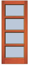 4 Light Door Drawing