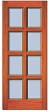 8 Light Door Drawing