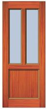 2 Light plus 1 Panel Door Drawing