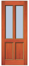 2 Light plus 2 Panel Door Drawing