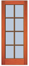 8 Light Door Drawing