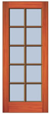 10 Light Door Drawing